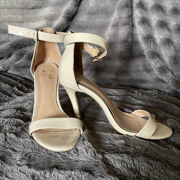 Nude Sandal Heels - Picture 1 of 3